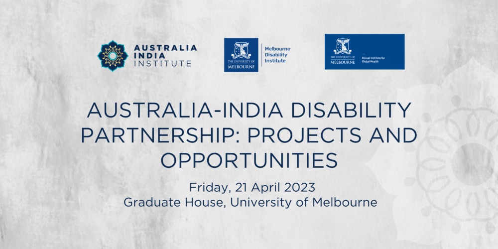Australia-India Disability Partnership: Projects and Opportunities