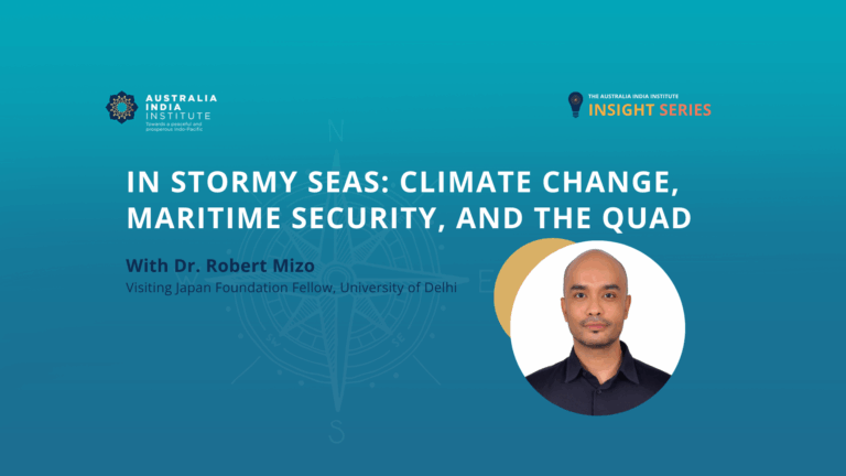 Insight Series: In Stormy Seas: Climate change, Maritime Security, and the Quad