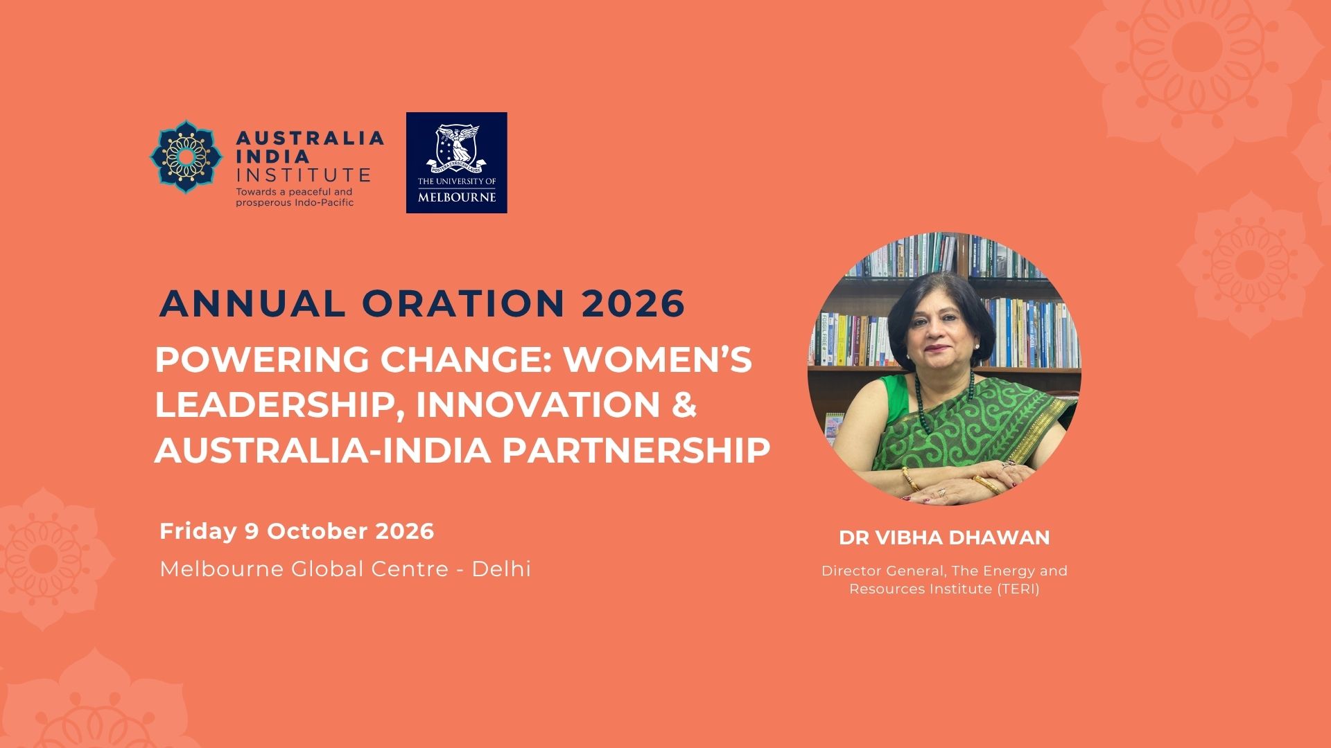 Australia India Institute Annual Oration 2026: Powering Change: Women’s Leadership, Innovation and the Australia-India Partnership